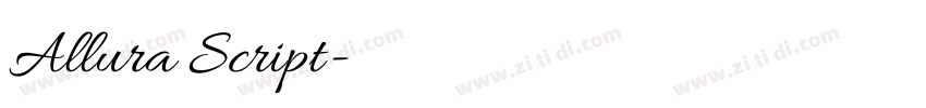 Allura Script字体转换